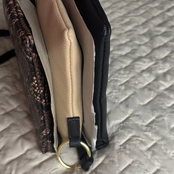 Time and Tru Brown and Black Snakeskin Crossbody or Shoulder Bag - NWOT - Picture 6 of 10